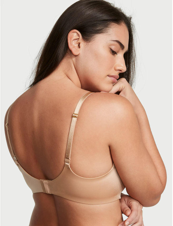DUMMY - Brasier de media copa con push up liso Icon by Victoria's Secret crema 34 B